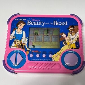 Vintage Disney Beauty and the Beast Electronic Handheld Game Tiger Works